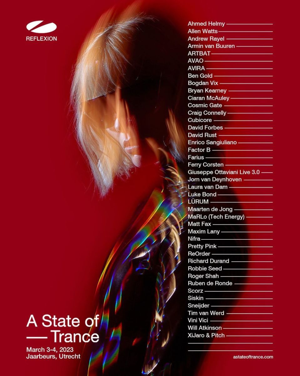 The lineup for A State of Trance 2023 features Armin van Buuren, Vini Vici, Andrew Rayel, ARTBAT, Cosmic Gate, Ferry Corsten, Ruben de Ronde and more.