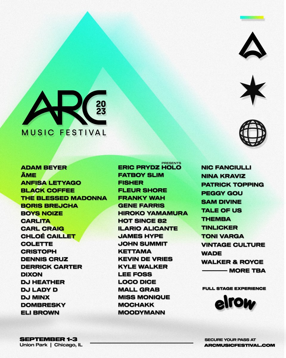 Eric Prydz's HOLO Tops Mighty 2023 ARC Music Festival Lineup
