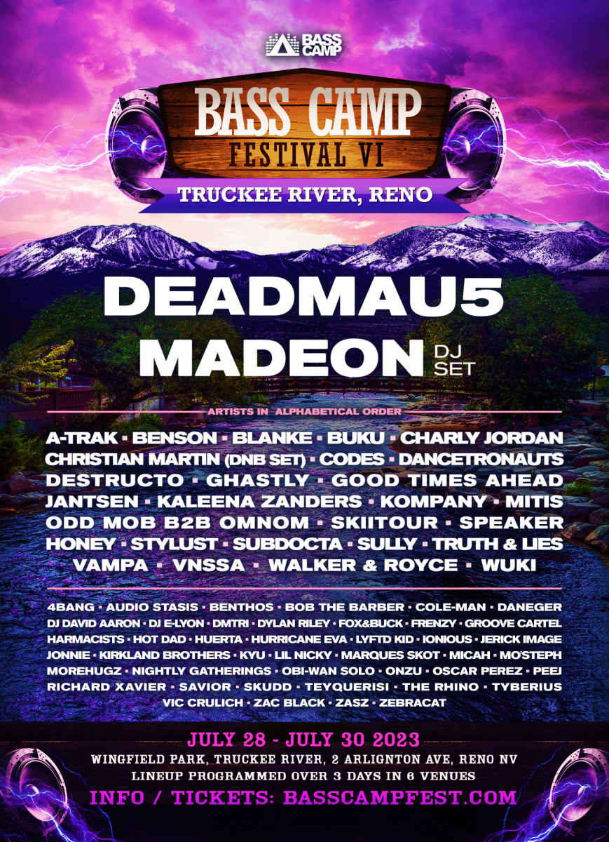 deadmau5 and Madeon to Headline the New Bass Camp Festival in Reno