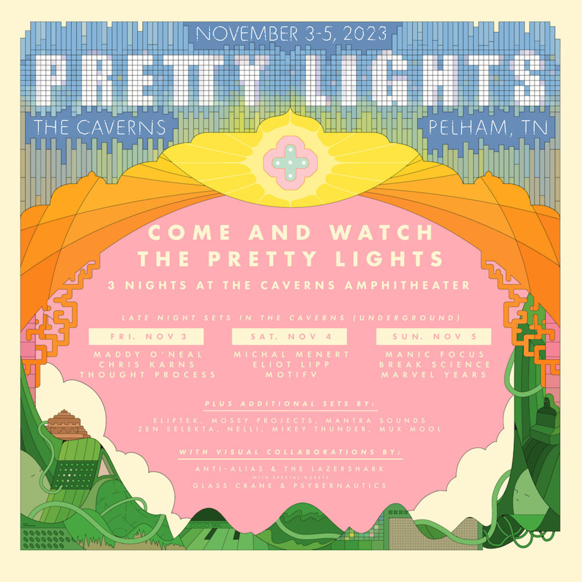 Pretty Lights Announces ThreeNight Run at the Caverns and LateNight