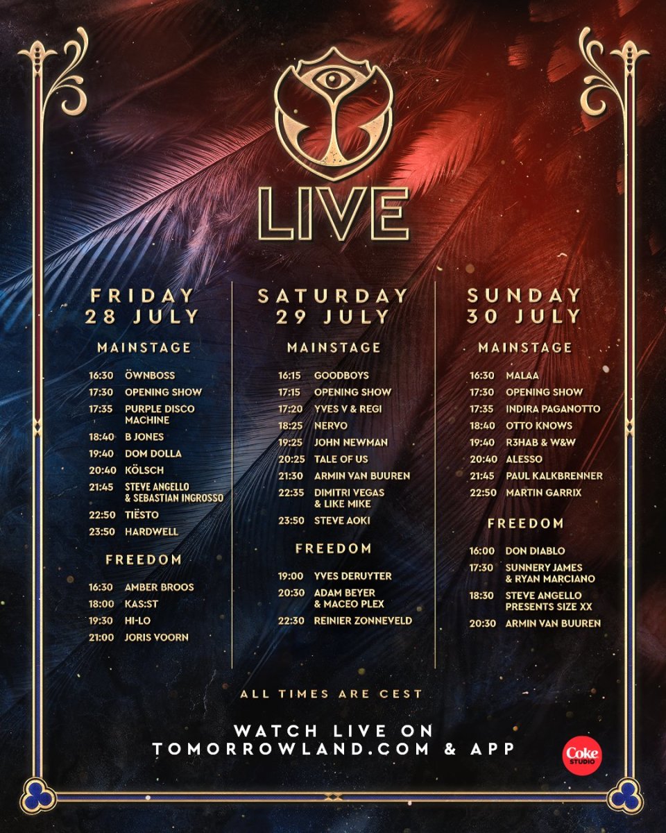 Tomorrowland 2023 Livestream Artist Schedule, How to Watch and More