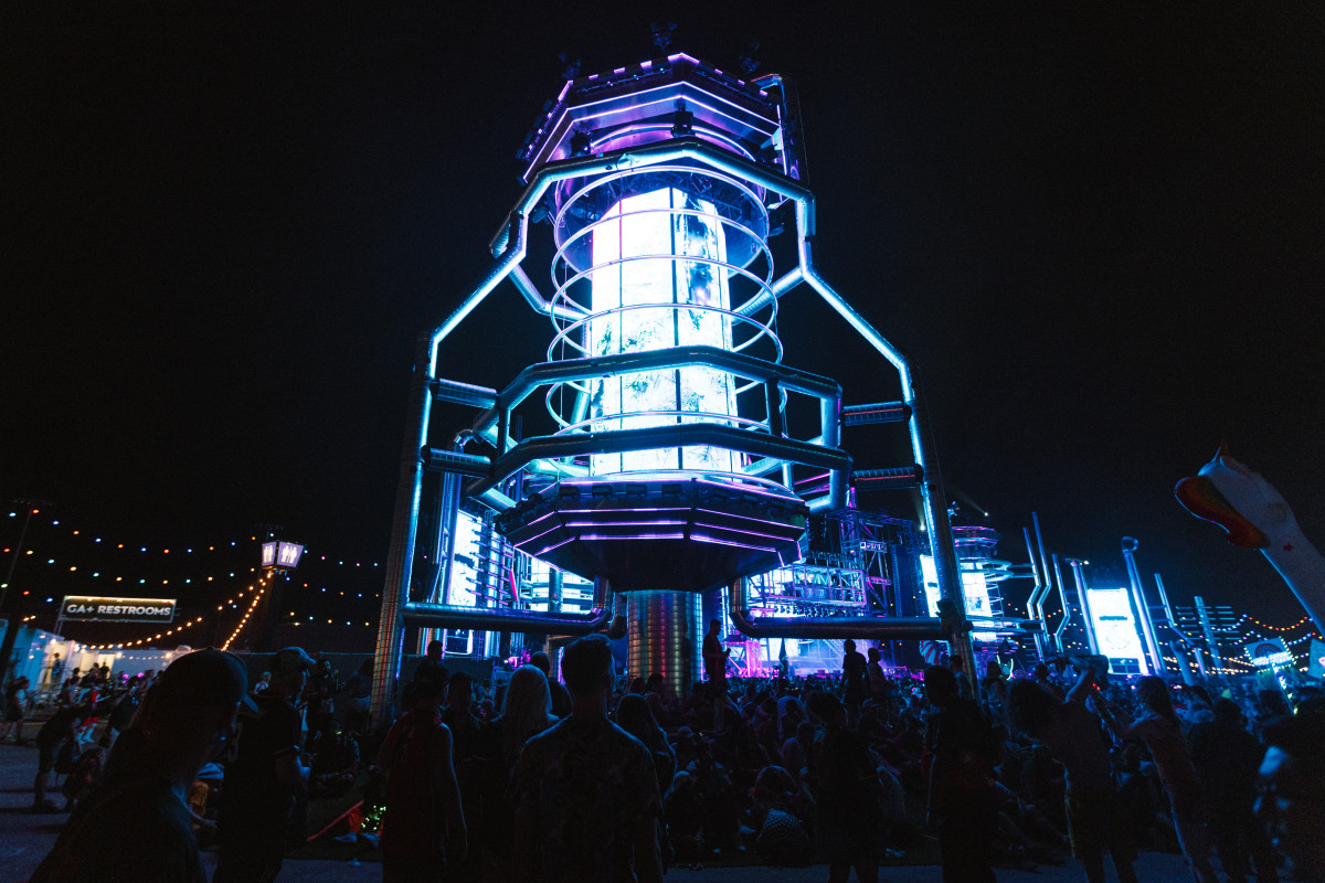 An activation at the bassPOD stage at EDC Las Vegas 2022.
