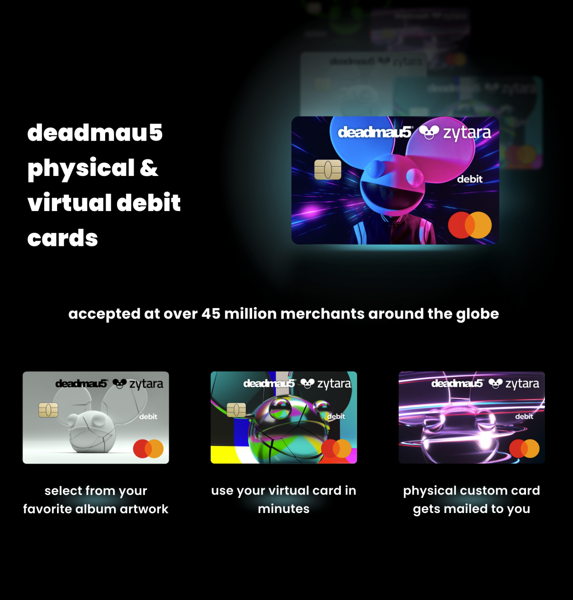 deadmau5 Zytara debit cards
