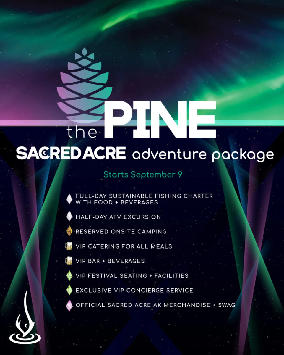The Pine Adventure Package at Sacred Acre. 