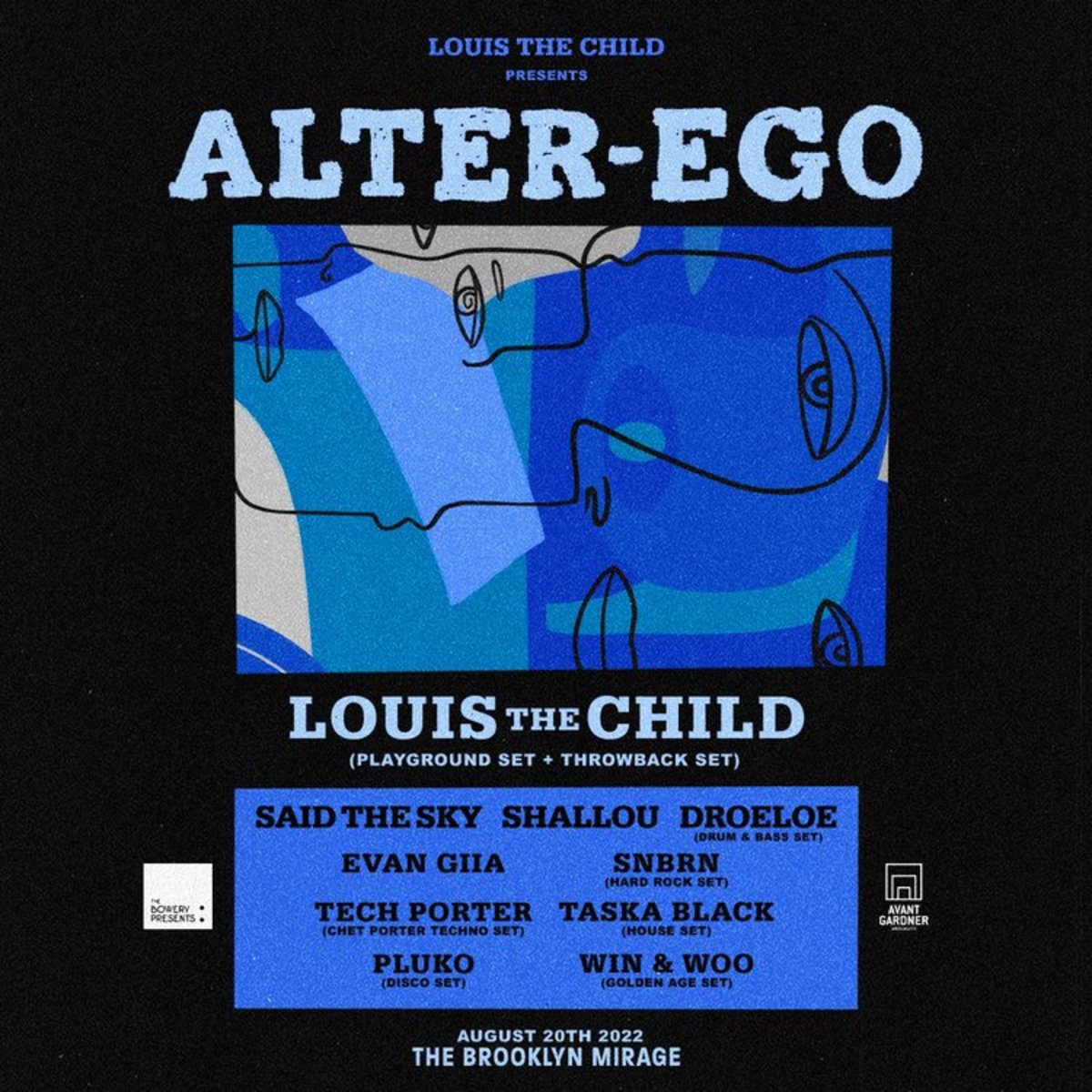Lineup for the inaugural Alter-Ego event by Louis The Child