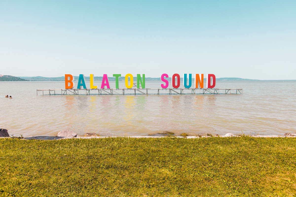 The Balaton Sound sign.