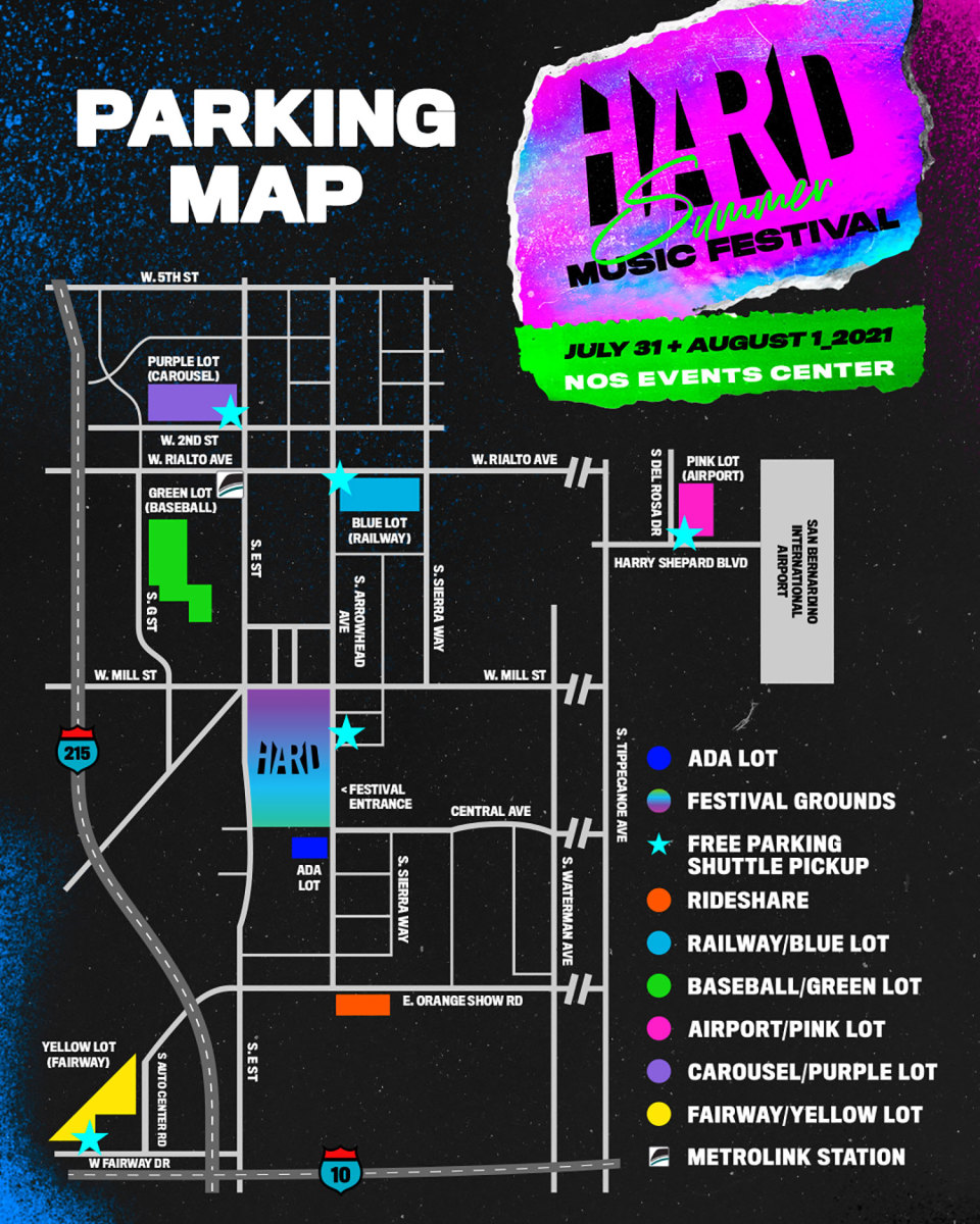 HARD Summer Parking Map
