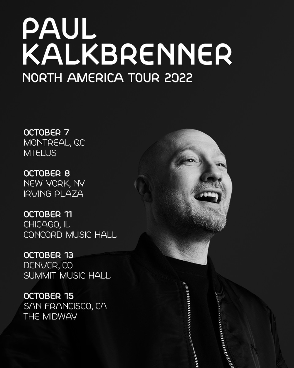 Paul Kalkbrenner's North America Tour 2022 flyer.