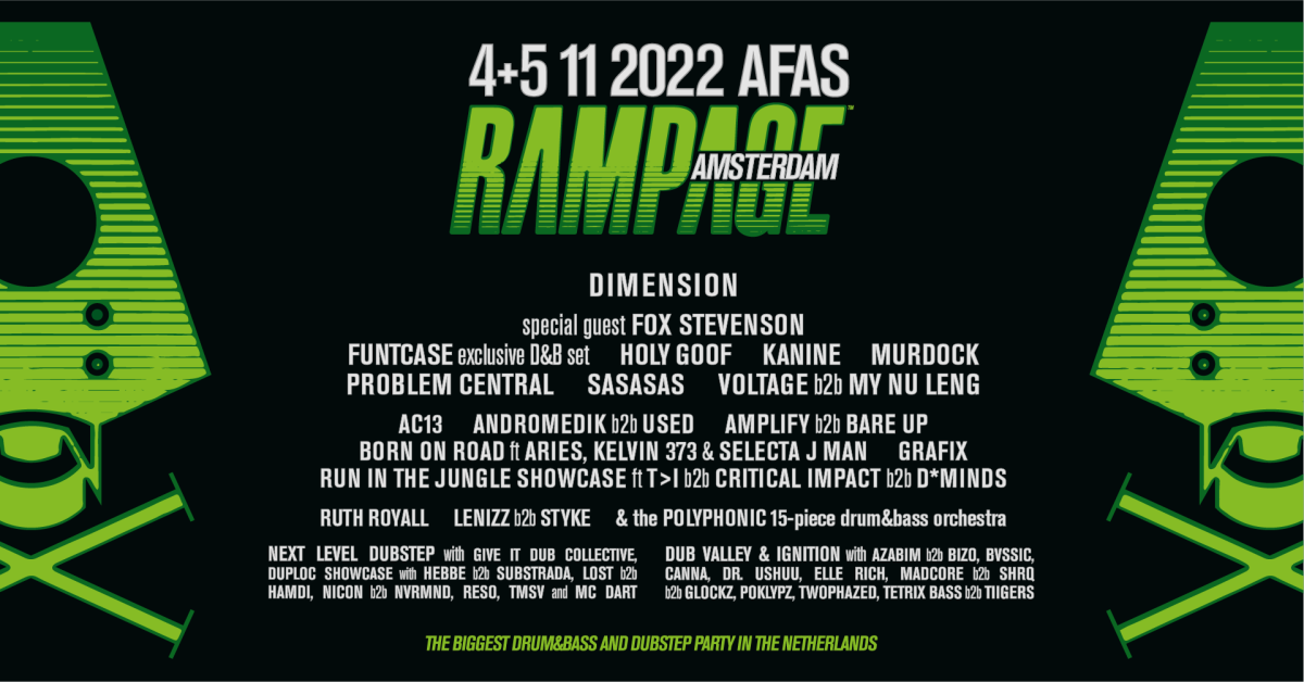 Rampage Amsterdam lineup. 