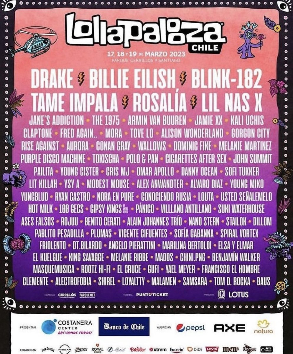 Lollapalooza Reveals Lineups for 2025 Festivals In Argentina, Brazil