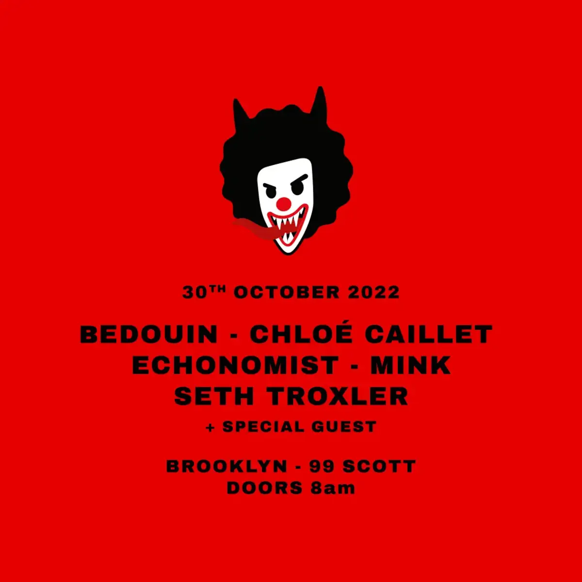 Circoloco afterparty- Halloween NYC 2022 Poster