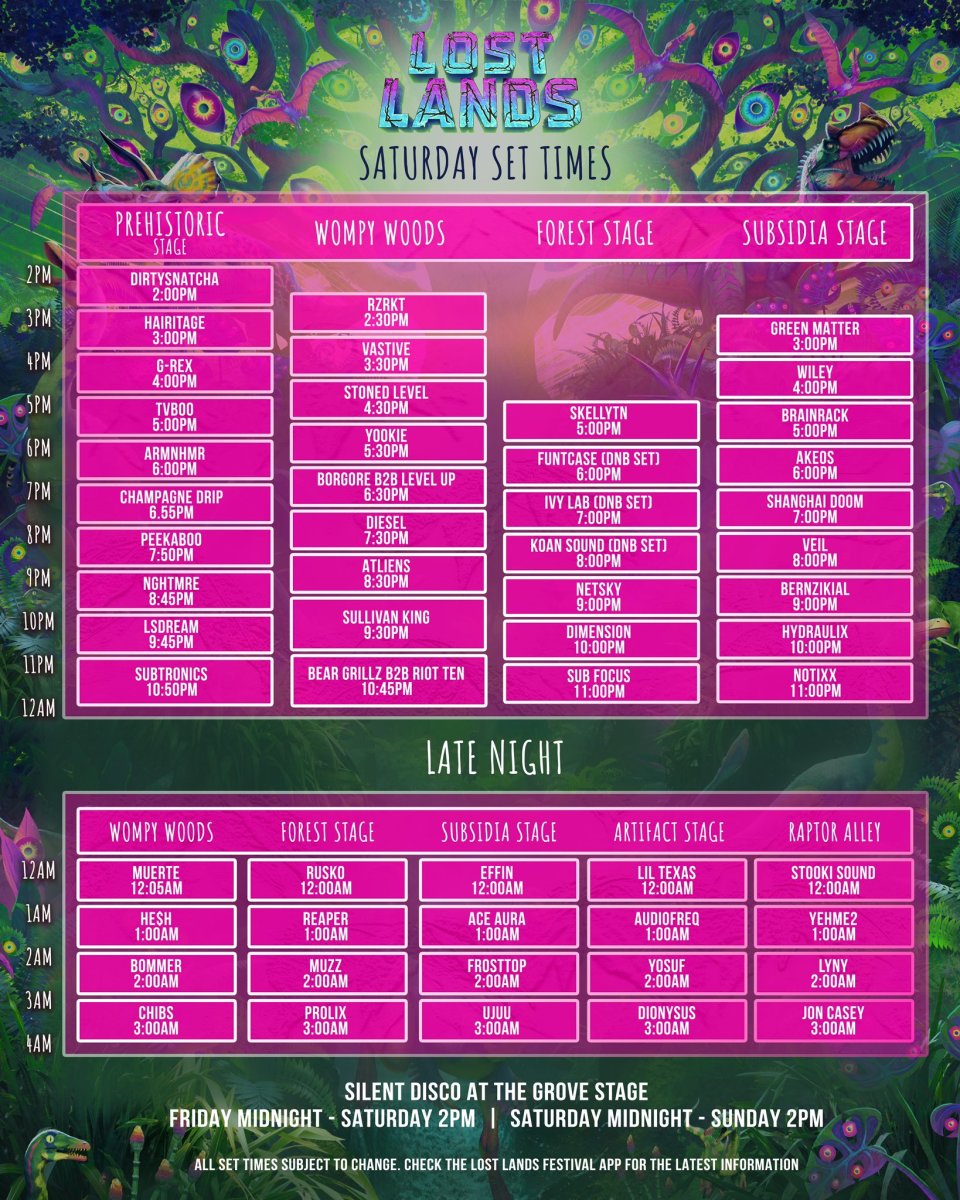 Here Are the Set Times for Lost Lands and Couch Lands 2023