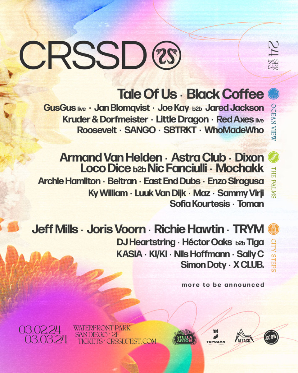 Black Coffee, Tale of Us, Mochakk, More Announced for CRSSD's Spring