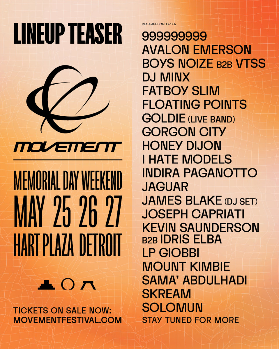 Skream, Solomun, Indira Paganotto, More Confirmed for Detroit's 2024