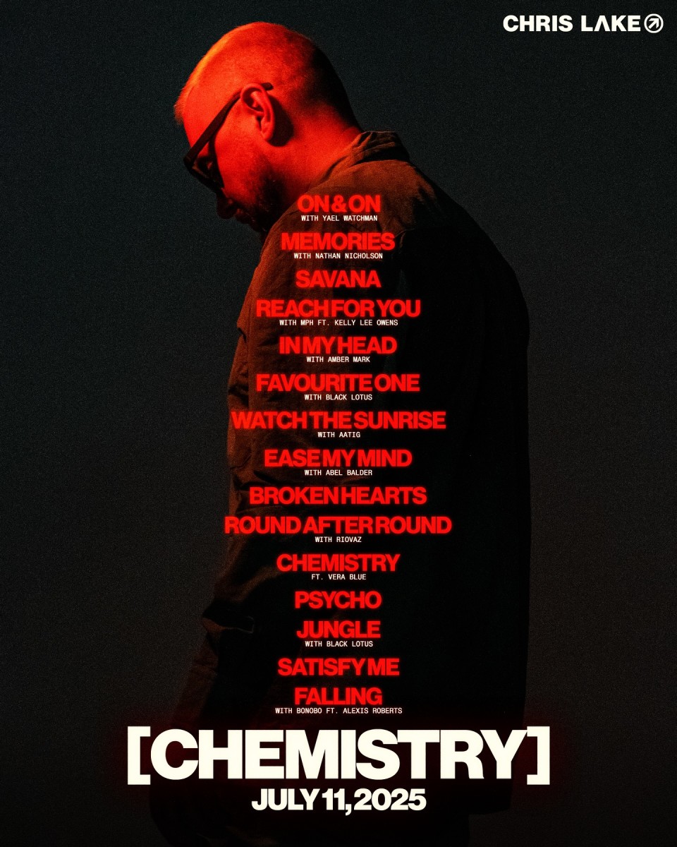 The tracklist of Chris Lake's debut album, Chemistry.
